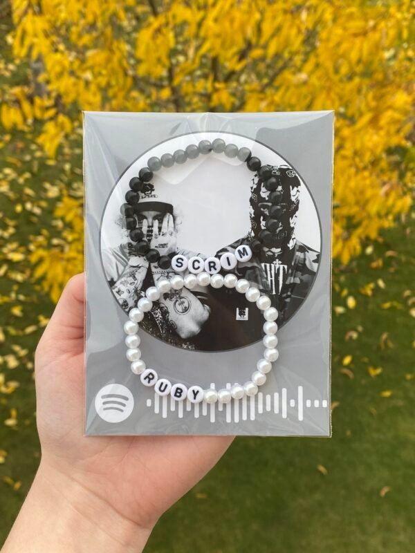 Ruby/Scrim Matching Bracelets