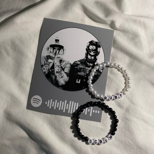 Ruby/Scrim Matching Bracelets