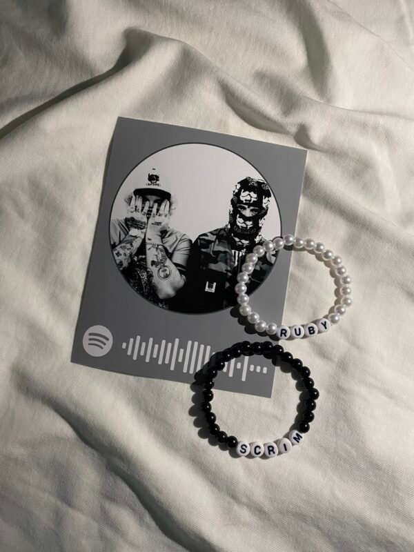 Ruby/Scrim Matching Bracelets