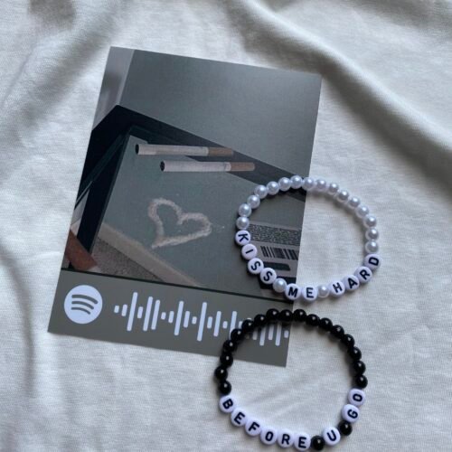 Kiss Me Hard Before You Go Matching Bracelets