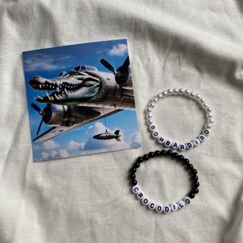 Bombardiro Crocodilo matching bracelets